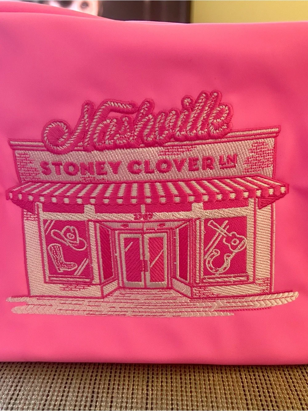 Stoney Clover Lane Bright Pink Nashville Pouch